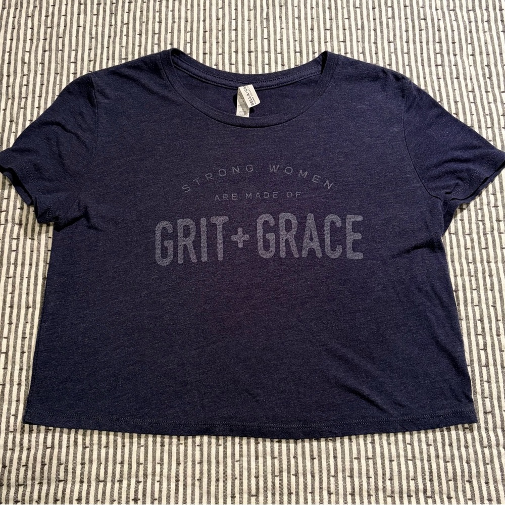 Bella Canvas Grit + Grace Dark Blue Women's Tee